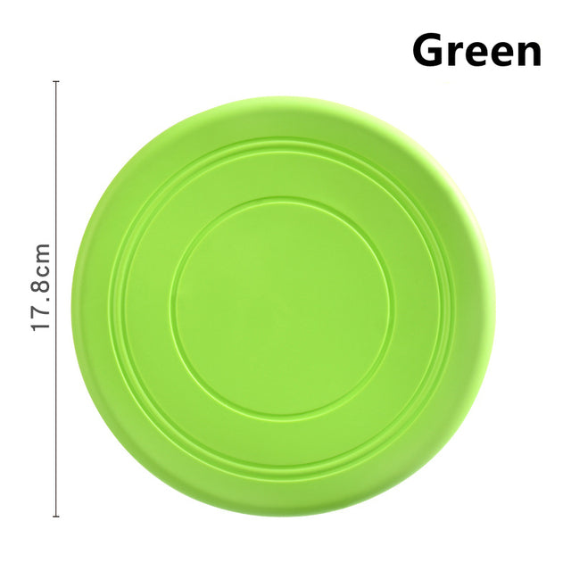 Soft Non-Slip Dog Flying Disc Silicone  Anti-Chew Dog Toy Pet Puppy Training Interactive Dog Supplies