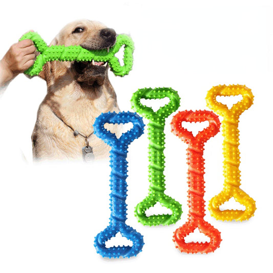 Pet Dog Chew Toys Pull Ring Bone Bite Resistant Molar Toothbrush Small Medium Large Dogs Training Interactive Toys Pet Supplies