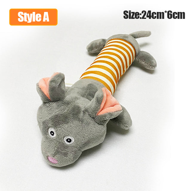 Fun Pet Toy Donkey Shaped Chew Toy Outdoor Interactive Training Dog Supplies Squeaker Squeaky Plush Bone Molar Toy Product