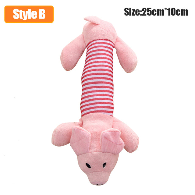 Fun Pet Toy Donkey Shaped Chew Toy Outdoor Interactive Training Dog Supplies Squeaker Squeaky Plush Bone Molar Toy Product