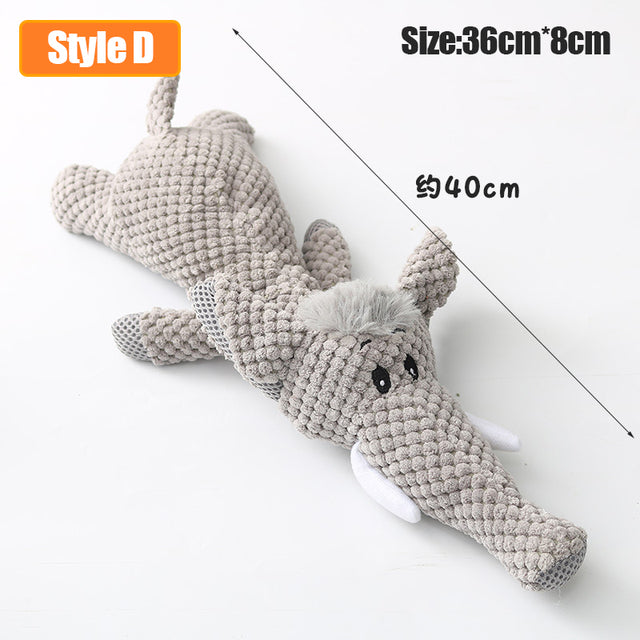Fun Pet Toy Donkey Shaped Chew Toy Outdoor Interactive Training Dog Supplies Squeaker Squeaky Plush Bone Molar Toy Product