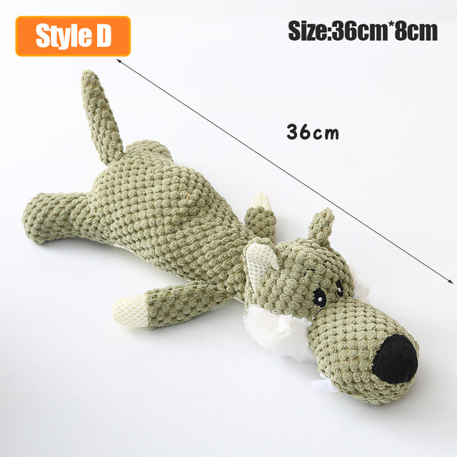Fun Pet Toy Donkey Shaped Chew Toy Outdoor Interactive Training Dog Supplies Squeaker Squeaky Plush Bone Molar Toy Product