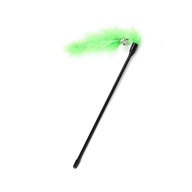 Cartoon Pet Cat Toy Stick Feather Rod Mouse Toy with Mini Bell Cat Catcher Teaser Interactive Cat Toy Kitten игрушки для кошек