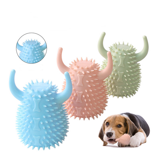Bite resistant teeth cleaning dog chewing gum chewing toy molar stick bite sound interactive teasing toy dog
