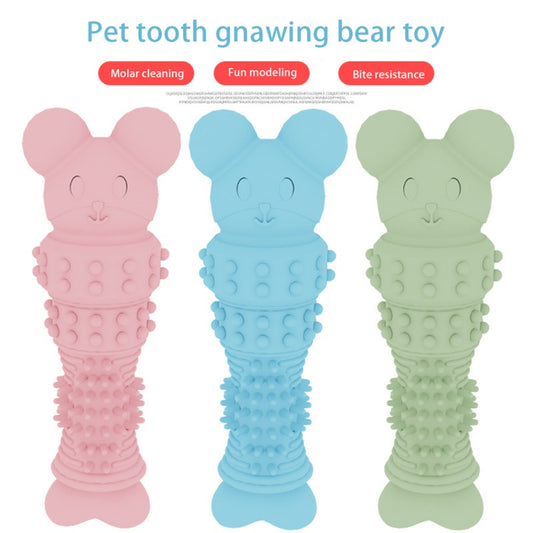 TPR Pet Toys Dogs Rubber Resistance to Bite Strong Bite-resistant Pets Teethbrush Toys Train Teeth Clean Chewing Toys Brand New