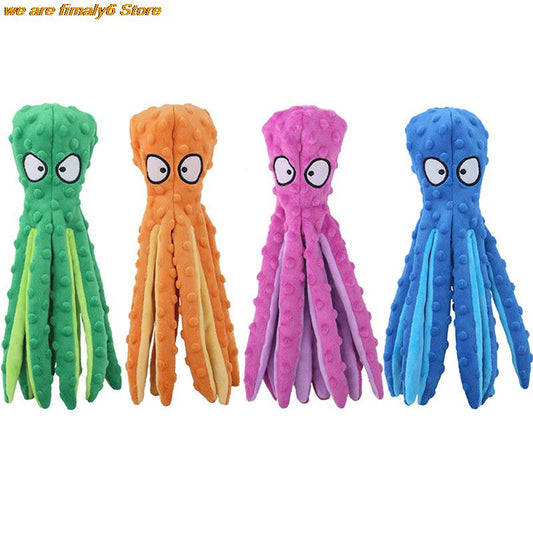 8 Legs Octopus Soft Stuffed Plush Dogs Toy Sounder Sounding Paper Chew Tooth Toy