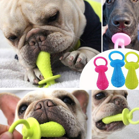 Pet Toys for Small Dogs Rubber Nipple Resistance To Bite Dog Toy Teeth Cleaning Chew Training Toys Pet Supplies Puppy Dogs Cats
