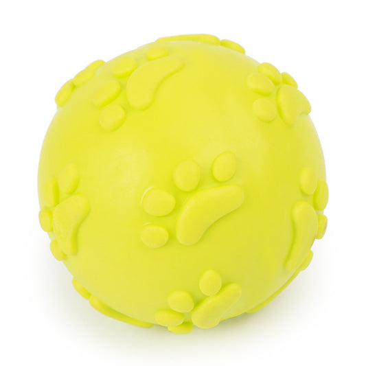 Footprint Ball TPR toy pet dog toy bite resistant toy Dog molar toy, suitable for small and medium-sized dogs.