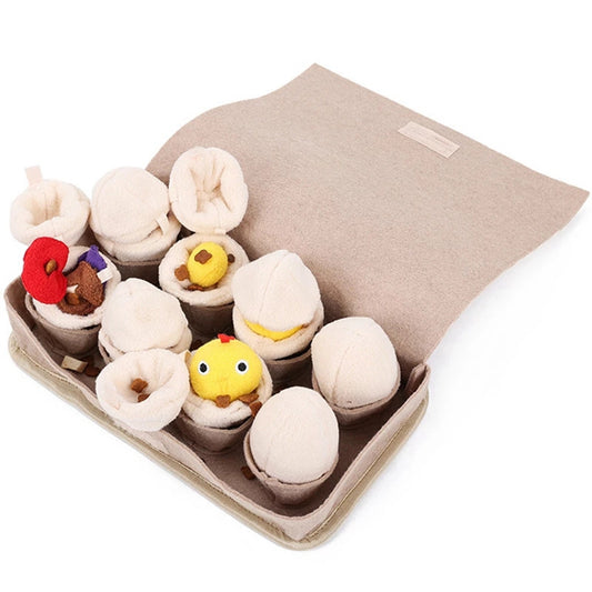 Puzzle Dog Toy Pet Dog Snuffle Toy Pet Interactive Training Plush Molars Toys Slow Food Picking Game Educational Toy