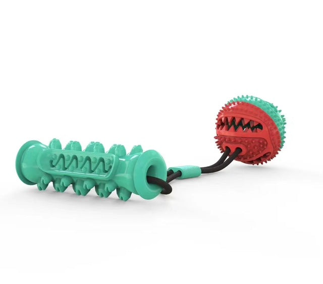 Popular pet products toy combination pull rope training molar bite resistant ball dog toy