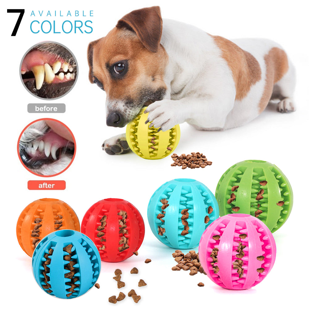 Toys for Dogs Rubber Dog Ball For Puppy Funny Dog Toys For Pet Puppies Large Dogs Tooth Cleaning Snack Ball Toy For Pet Products