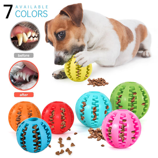 Toys for Dogs Rubber Dog Ball For Puppy Funny Dog Toys For Pet Puppies Large Dogs Tooth Cleaning Snack Ball Toy For Pet Products