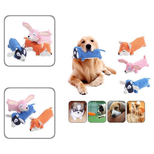 Pet Toys Funny Sturdy Dog Chew Toys Interactive Bite-resistant Plush Dog Toy