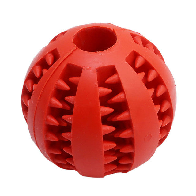 Pet Dog Toy Interactive Rubber Balls Pet Dog Cat Puppy Chew Toys Ball Teeth Chew Toys Tooth Cleaning Balls Food