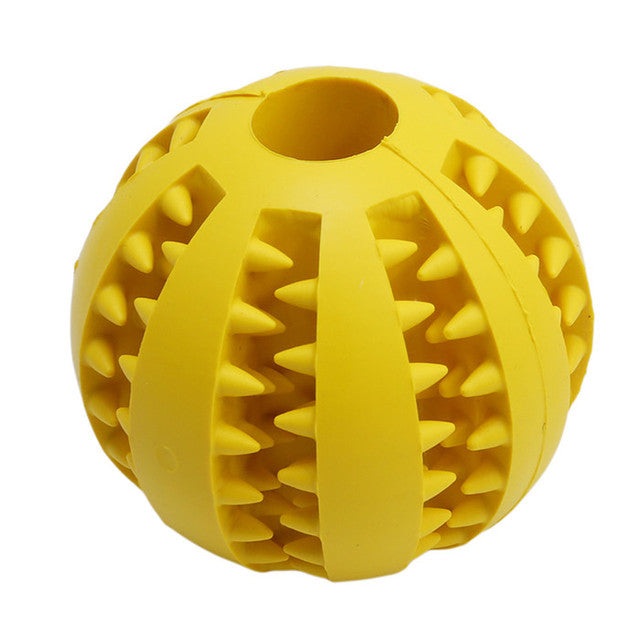 Pet Dog Toy Interactive Rubber Balls Pet Dog Cat Puppy Chew Toys Ball Teeth Chew Toys Tooth Cleaning Balls Food