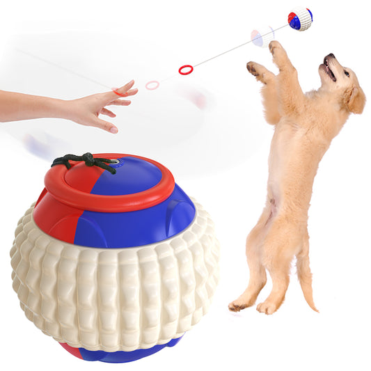 Soft molar ball and clean teeth dog toy Stretchable telescopic drawstring ball Pet throwing ball Interactive pet toy