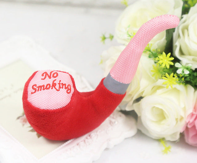 1Pc Funny Cute Dog Toys Pet Puppy Chew Squeaker Squeaky Plush Sound Novelty Pipe Design Squeak Toys Dog Toys For Small Dogs Cats