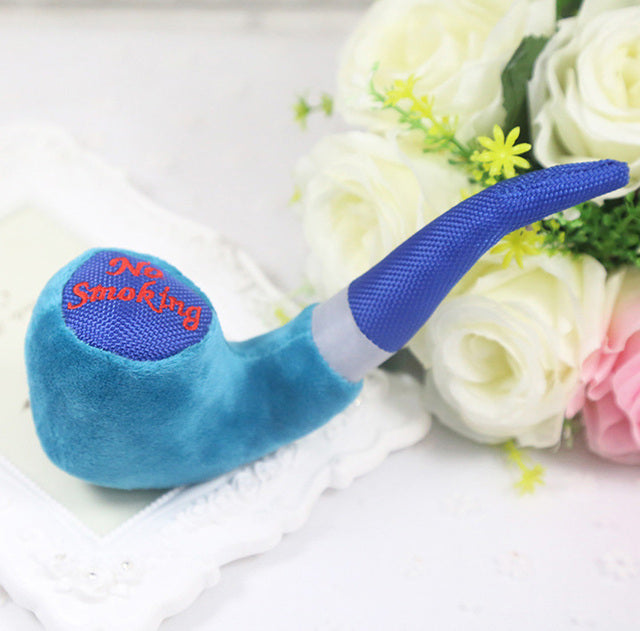 1Pc Funny Cute Dog Toys Pet Puppy Chew Squeaker Squeaky Plush Sound Novelty Pipe Design Squeak Toys Dog Toys For Small Dogs Cats