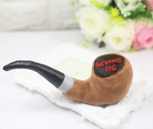 1Pc Funny Cute Dog Toys Pet Puppy Chew Squeaker Squeaky Plush Sound Novelty Pipe Design Squeak Toys Dog Toys For Small Dogs Cats